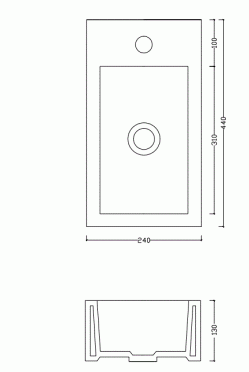 LAVABO MINI 44X24